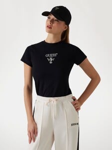 VSeleznova - Guess_Front logo stretch t-shirt Women-5 - V4YI21KCDH1-JBLK.jpg
