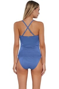 JessT - Sunsets - Harbor Blue Sandbar Rib Simone Tankini Slim_10 - Back pose #1 of Jessica_Sunsets Harbor Blue Sandbar Rib Simone Tankini Top show.jpg