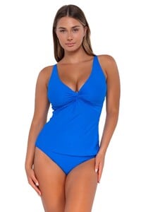 TMorland - Sunsets - Electric Blue Forever Tankini with Relaxed F_9 - 77-elebl-33b-elebl-tankini-full-front-wear00-11.jpg
