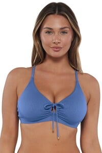 TMorland - Sunsets - Harbor Blue Sandbar Rib Kauai Keyhole BraS_14 - Front pose #1 of Taylor_Sunsets Harbor Blue Sandbar Rib Kauai Keyhole Top.jpg