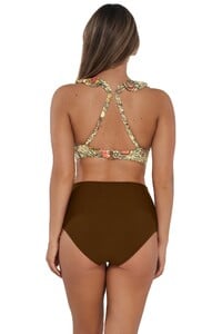 TMorland - Sunsets - Island Spice Capri High Waist Shirred Foldo_13 - Back pose #1 of Taylor_Sunsets Island Spice Capri High Waist Bottom w.jpg