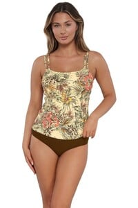 TMorland - Sunsets - Island Spice Taylor Tankini Swimwear with B_10 - Front pose #1 of Taylor_Sunsets Island Spice Taylor Tankini Top.jpg