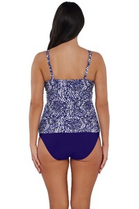 NKugel - Sunsets - Marina Taylor Tankini Swimwear with Builti_10 - Back pose #1_Sunsets Marina Taylor Tankini Top w.jpg