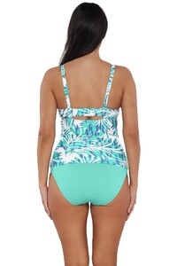 NKugel - Sunsets - Sea Breeze Sandbar Rib Serena Tankini Slim_11 - Back pose #1_Sunsets Sea Breeze Sandbar Rib Serena Tankini Top w.jpg