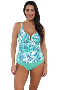 NKugel - Sunsets - Sea Breeze Sandbar Rib Zuri VWire Tankini_11 - Front pose #1_Sunsets Sea Breeze Sandbar Rib Zuri V-Wire Tankini Top w.jpg