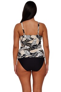 NKugel - Sunsets - Wild Whimsy Taylor Tankini Swimwear with Bu_11 - Back pose #1_Sunsets Wild Whimsy Taylor Tankini Top w.jpg