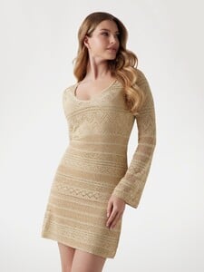 LilouEA - Guess_Bodycon openwork mini dress Women-4 - W5GK48Z3E22-GLDL.jpg