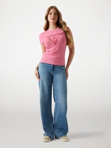 LilouEA - Guess_Rhinestones triangle logo T-shirt Wom…-6 - W5PI70J1314-G5O5-ALT1.jpg