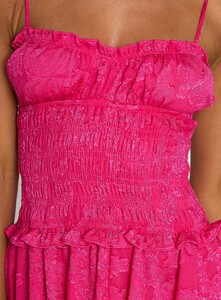 EAyalon - PrPolly - Karmic Shirred Mini Dress Magenta-6 - 5-Model-Ella-Us2.jpg