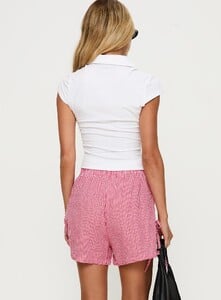 EAyalon - PrPolly - Mailee Bow Tie Shorts Red Check-6 - 4-Model-Ella-Us4.jpg