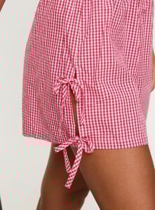 EAyalon - PrPolly - Mailee Bow Tie Shorts Red Check-6 - 5-Model-Ella-Us4.jpg