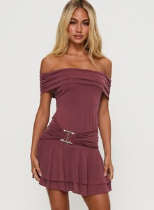 EAyalon - PrPolly - Primadonna Off The Shoulder Mini Dress Mauve-6 - 1-Model-Ella-Us4.jpg