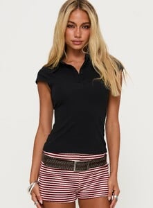 EAyalon - PrPolly - Prodigy Collared Polo Top Black-7 - 1-Model-Ella-Us4.jpg