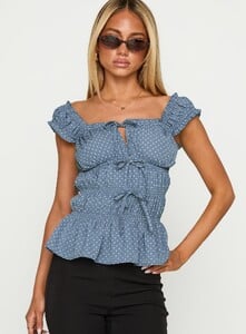 EAyalon - PrPolly - Scouts Honour Shirred Top Blue _ White-8 - 1-Model-Ella-Us2.jpg
