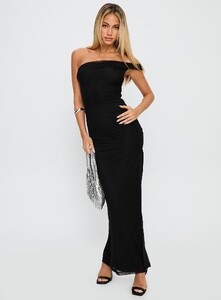 EAyalon - PrPolly - Technique Off The Shoulder Maxi Dress Black-5 - 2-Model-Ella-Us2.jpg