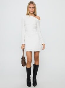 KianaF - PrPolly - Crescent Long Sleeve Mini Dress White-7 - 2-Model-Kiana-Us2.jpg