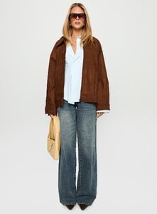 KianaF - PrPolly - Goldsmith Faux Suede Bomber Jacket Brown-8 - 6-Model-Kiana-Us2.jpg