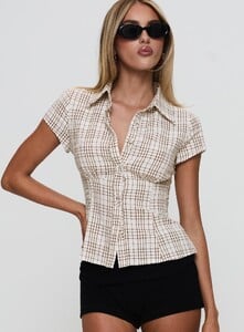 SummerH - PrPolly - Cottesloe Blouse Top Brown Check-8 - 1-Model-Summer-Us2_316f0c9a-3c8e-4298.jpg