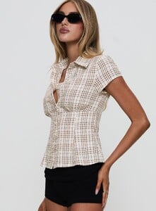 SummerH - PrPolly - Cottesloe Blouse Top Brown Check-8 - 3-Model-Summer-Us2_F0b3cc9b-4cc3-4f28.jpg