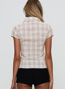 SummerH - PrPolly - Cottesloe Blouse Top Brown Check-8 - 4-Model-Summer-Us2_7ba2e488-Fb19-4251.jpg