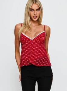 SummerH - PrPolly - Darlyne Lace Trim Cami Top Red Polka-8 - 1-Model-Summer-Us2_9f99f80b-66bb-4f93.jpg