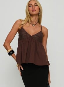 SummerH - PrPolly - Janeesa Frill Lace Detail Cami Top Brown-7 - 1-Model-Summer-Us2_A0f5559d-57dc-420f.jpg