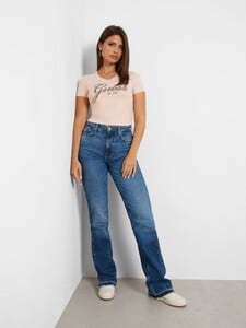 YevaS - Guess - Rhinestones front logo stretch t-shirt #1_W4YI93J1314-G6I1-ALT1.jpg