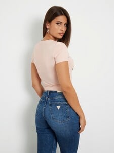 YevaS - Guess - Rhinestones front logo stretch t-shirt #2_W4YI93J1314-G6I1-ALT2.jpg