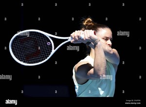 melbourne-australia-january-11-maria-sakkari-of-greece-completes-a-training-session-with-iga-swiatek-of-poland-ahead-of-the-2024-australian-open-at-2YAFTP4.jpg