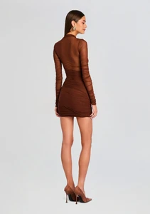Ecommerce_Crop-25-08-06_Moxey_Ruched_Mesh_Mini_Dress_Burnt_Toffee__1436_ECOMM.webp