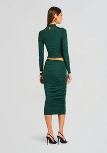 Ecommerce_Crop-25-09-16_DulcieRuchedTop_DarcyMidRiseRuchedMidiSkirt_Evergreen_0042_ECOMM.webp