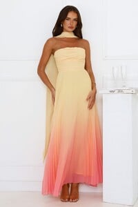 NSole - HMolly - Sunset Magic Strapless Pleated Maxi Dress Yellow - Image 1_39A0340_1742804938.jpg