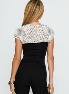 SG - PrPolly - Naria Top Chiffon White Basic Polka Black-6 - 4-Model-Shelby-Us2.jpg