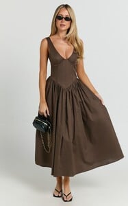 EVenz - Showpo - Beckett_Midi_Dress_-_Scoop_Neck_Drop_V_Waist_Gathered_Skirt_Dress_in_Dark_Chocolate_1.jpg