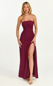 EVenz - Showpo - Cardi_Maxi_Dress_-_Strapless_Ruched_Mesh_High_Leg_Split_Dress_in_Wine_5.jpg