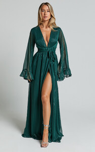 EVenz - Showpo - Dangerous_Woman_Maxi_Dress_-_Plunge_Thigh_Split_Dress_in_Emerald__3.jpg