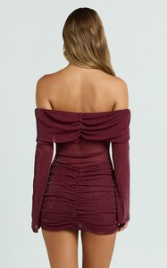 YasminC - Showpo - Rumi_Mini_Dress_-_Glitter_Tulle_Off_Shoulder_Ruched_Dress_in_Wine_9.jpg