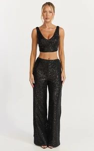 EVenz - Showpo - Abela_Two_Piece_Set_-_Crop_Top_and_Wide_Leg_Pants_Set_in_Black_Sequin_1.webp
