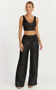 EVenz - Showpo - Abela_Two_Piece_Set_-_Crop_Top_and_Wide_Leg_Pants_Set_in_Black_Sequin_3.webp