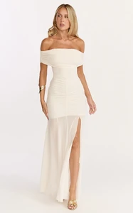 EVenz - Showpo - Alanna_Maxi_Dress_-_Off_Shoulder_Ruched_Mesh_Dress_in_Cream_2.webp