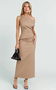EVenz - Showpo - Alexandria_Midi_Dress_-_Tip_Shoulder_Draped_Fitted_Dress_in_Dark_Brown_1962.webp