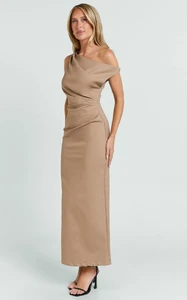 EVenz - Showpo - Alexandria_Midi_Dress_-_Tip_Shoulder_Draped_Fitted_Dress_in_Dark_Brown_1966.webp