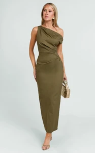 EVenz - Showpo - Alexandria_Midi_Dress_-_Tip_Shoulder_Draped_Fitted_Dress_in_Olive_2034.webp