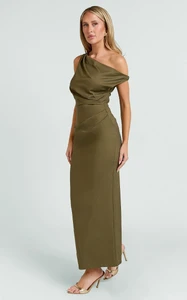 EVenz - Showpo - Alexandria_Midi_Dress_-_Tip_Shoulder_Draped_Fitted_Dress_in_Olive_2041.webp