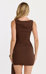 EVenz - Showpo - Ari_Mini_Dress_-_Hight_Neck_with_Knot_Detail_Dress_in_Chocolate_9.webp