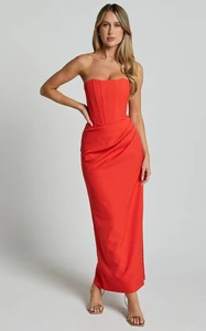 EVenz - Showpo - Avery_Midi_Dress_-_Strapless_Draped_Side_Split_Dress_in_Orange_0001.webp
