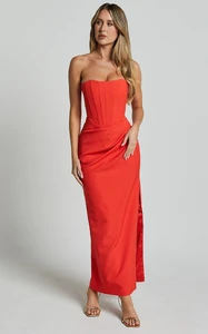 EVenz - Showpo - Avery_Midi_Dress_-_Strapless_Draped_Side_Split_Dress_in_Orange_0002.webp