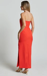 EVenz - Showpo - Avery_Midi_Dress_-_Strapless_Draped_Side_Split_Dress_in_Orange_0007.webp