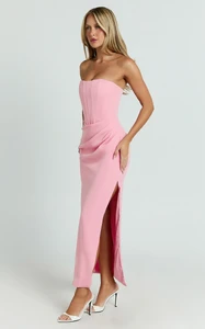 EVenz - Showpo - Avery_Midi_Dress_-_Strapless_Draped_Side_Split_Dress_in_Pink_7.webp