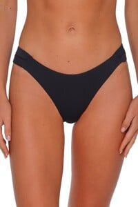 OLink - Sunsets - Black Seagrass Texture Dora Double Tab Bottom_205bblksg-photo07-bikini-bottom-front-wear00.jpg